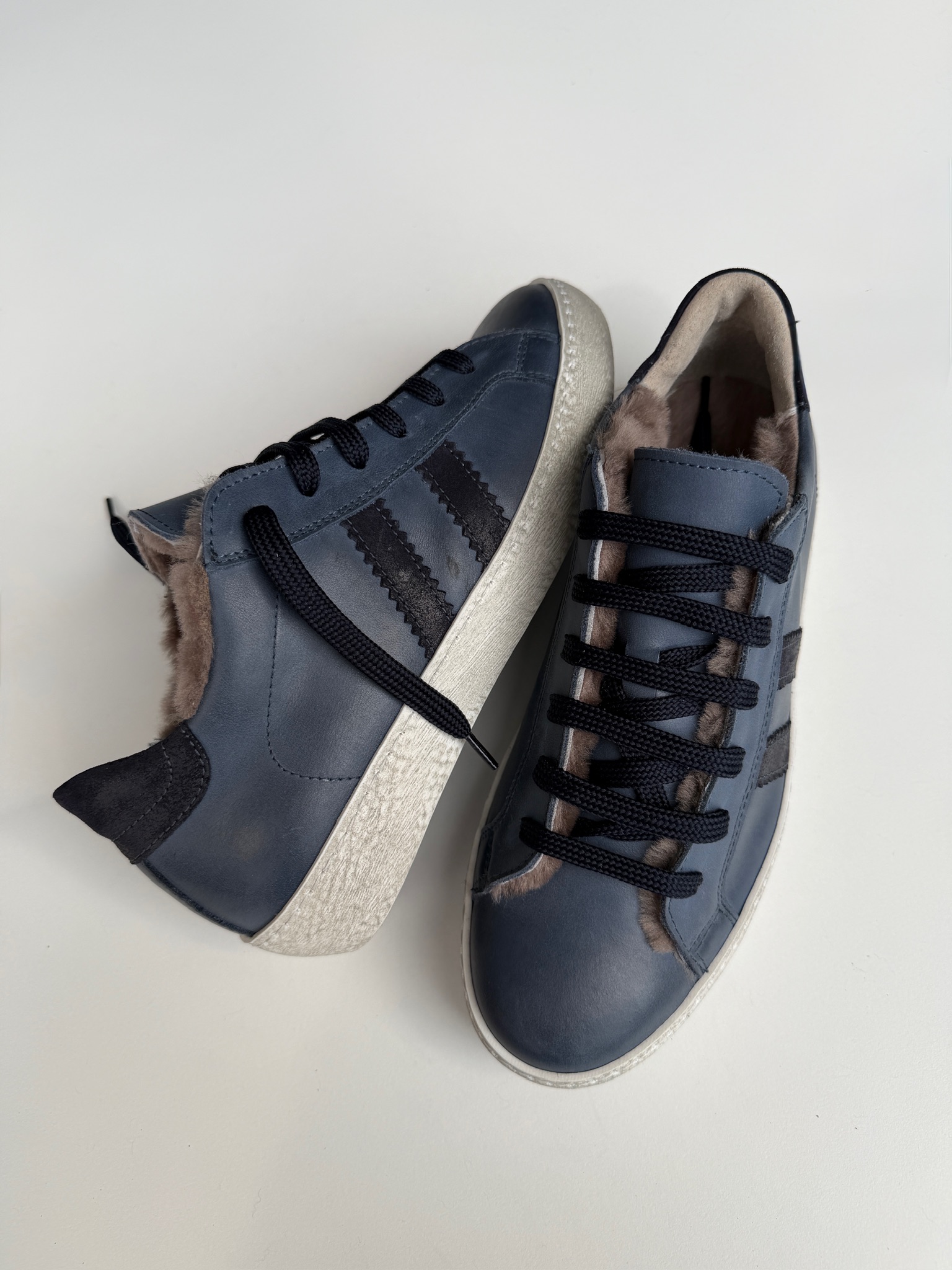 Sneaker Fodera Agnello Denim