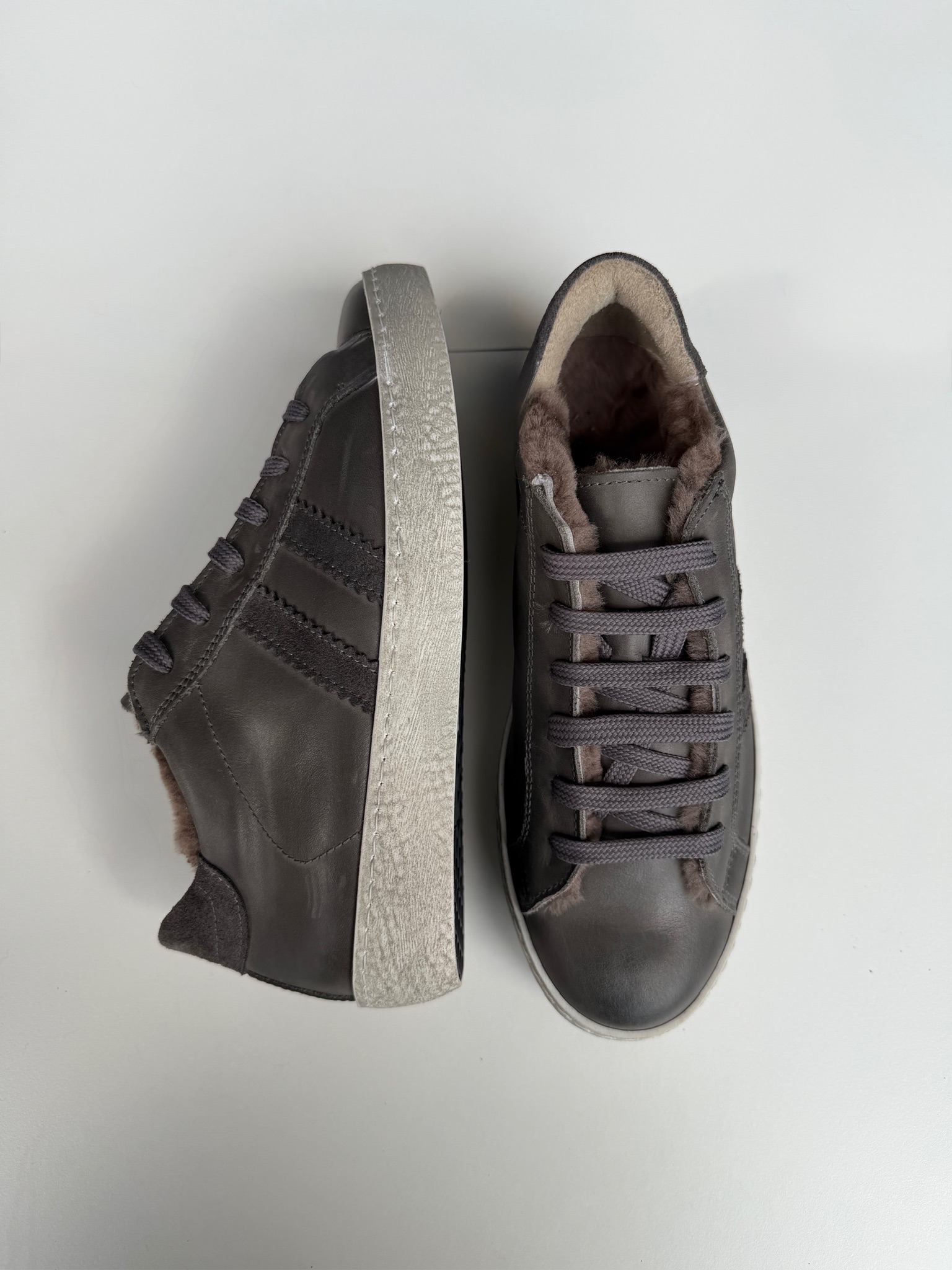 Sneaker Fodera Agnello Grigio - immagine 3